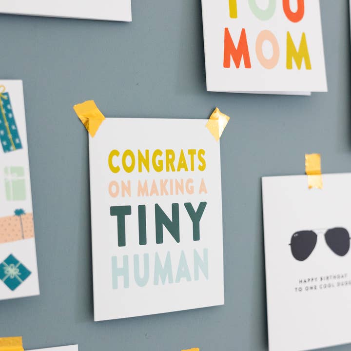 Joy Paper Co. - Wholesale Baby Card - Congrats on Making a Tiny Human, Baby Card