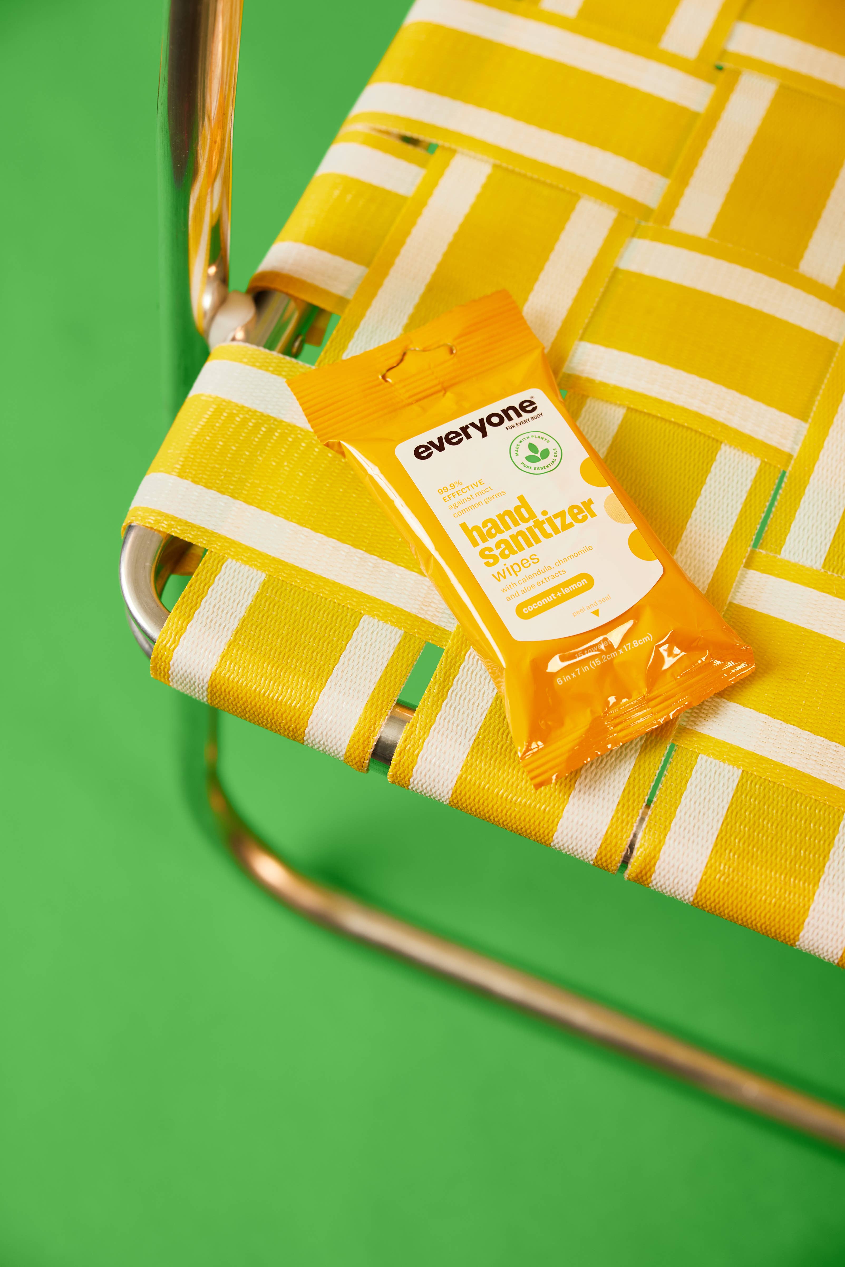 EO + Everyone - Wholesale Hand Sanitizer - Coconut + Lemon Hand Sanitizer Wipes Case Pack of 362