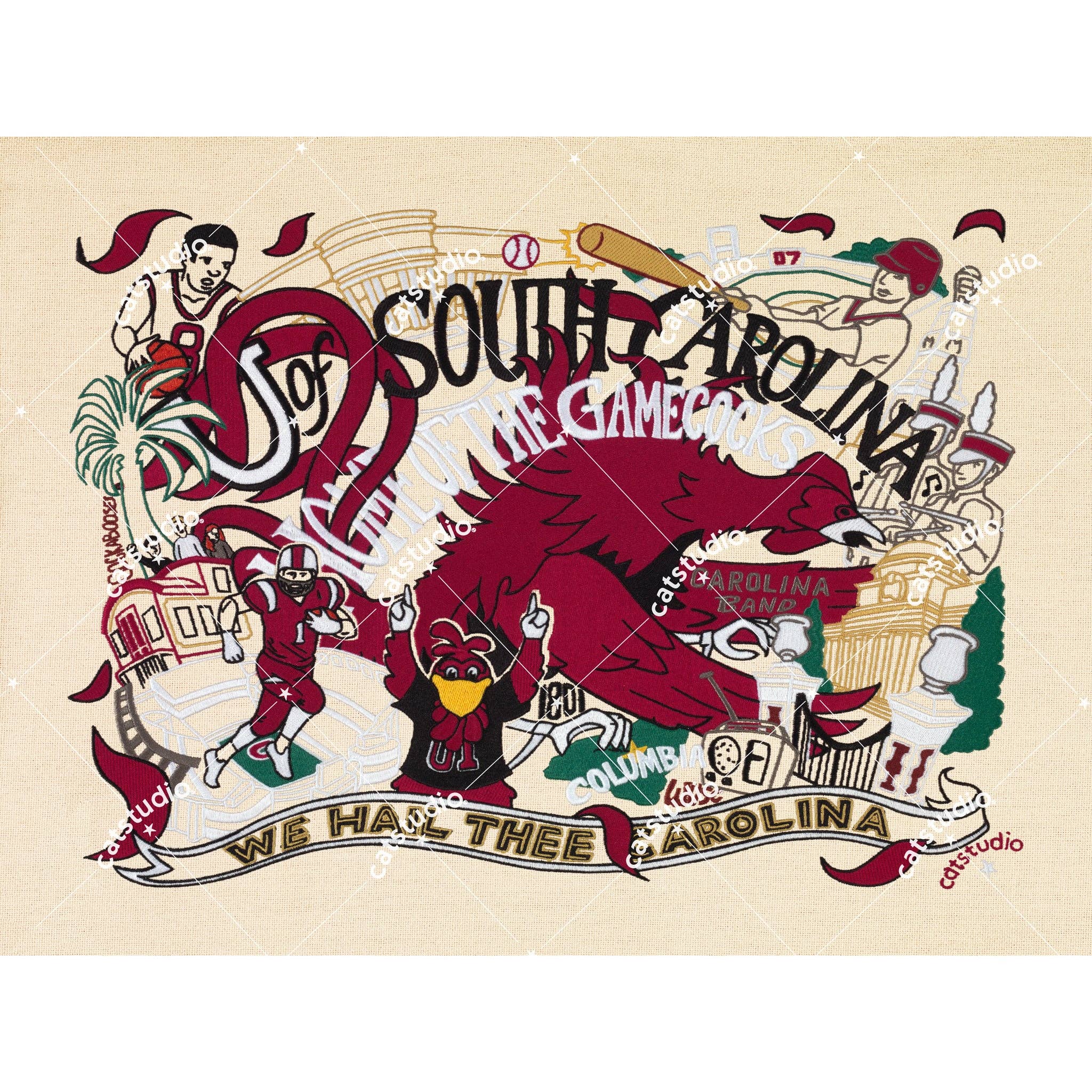 catstudio - Wholesale Art Print - South Carolina, University of Collegiate Fine Art Print0