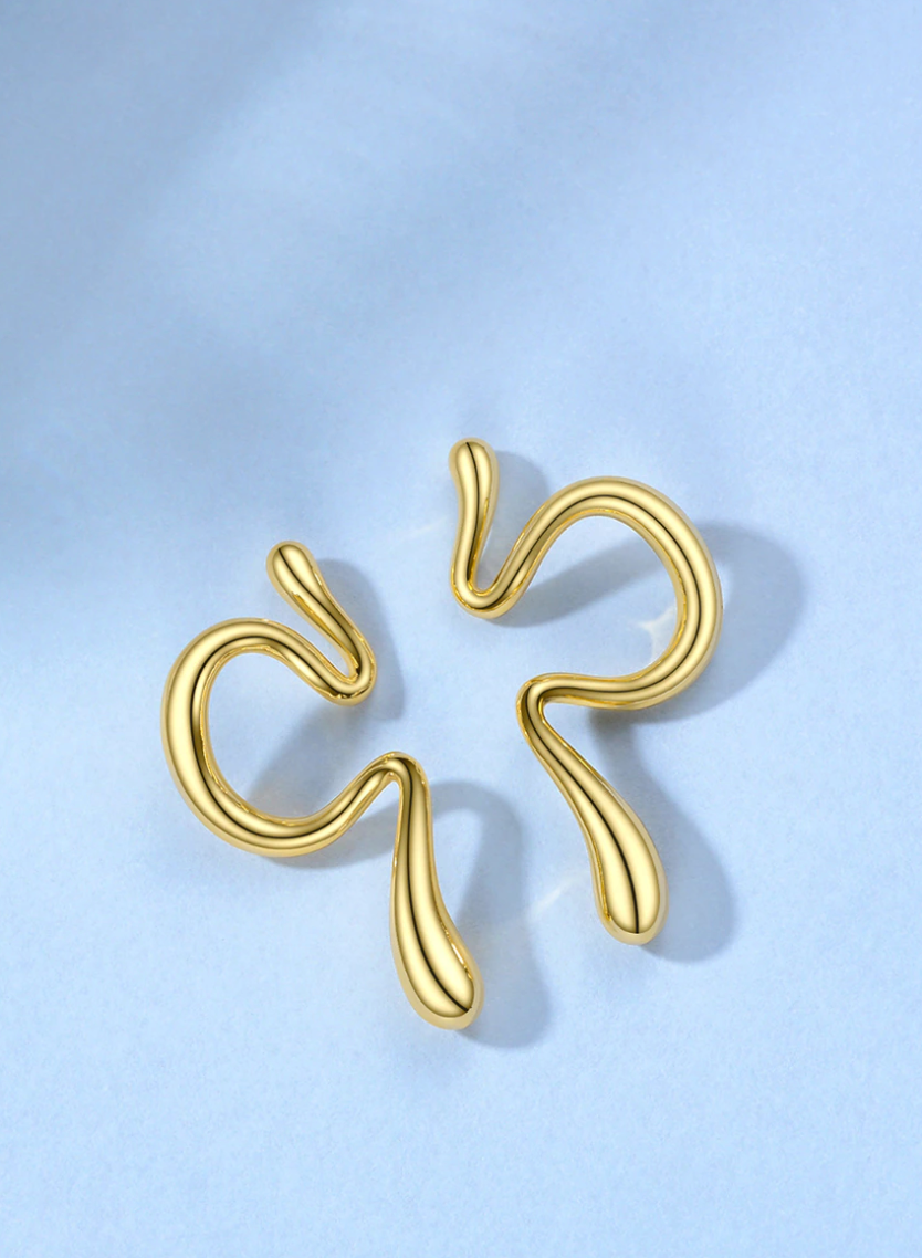 MeloMelo – wholesale Cuff/wrap earrings – S-Shape Cuff Non-Piercing Earrings3