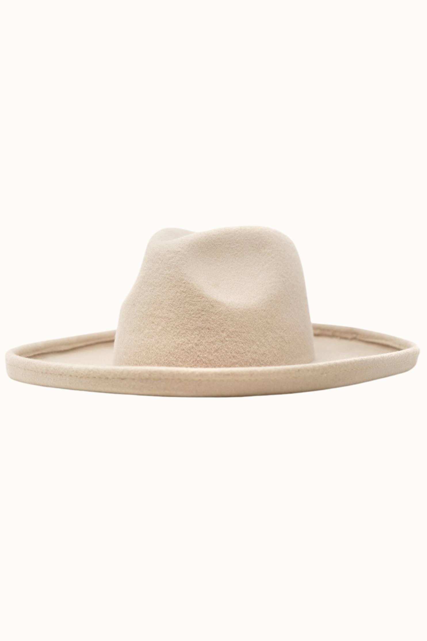 Olive & Pique - Venta al por mayor Sombrero fedora - Unisex - Lápiz de fieltro 100% lana Brim Rancher de OWEN, color beige1