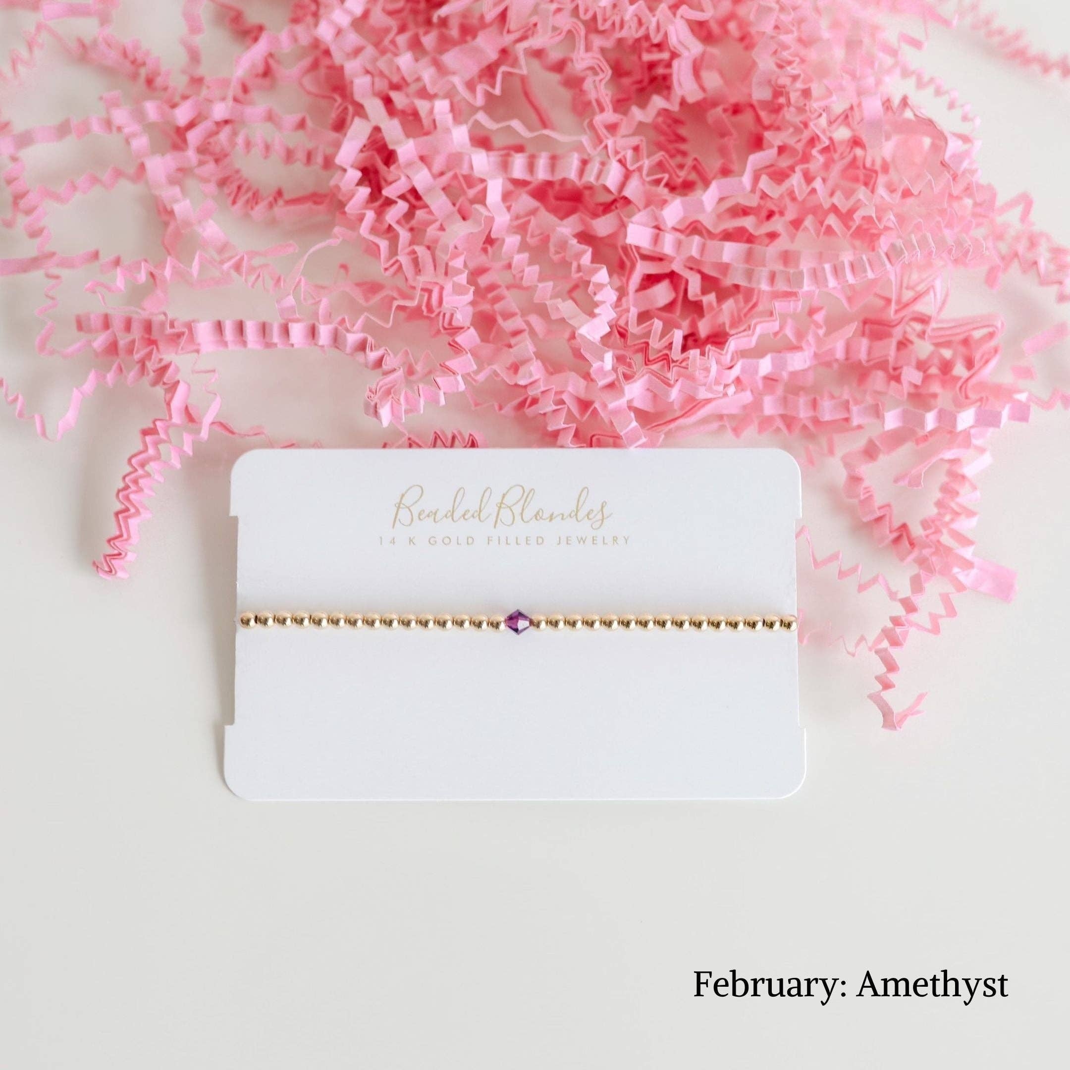 Beaded Blondes - Wholesale Beaded Bracelet - Birthstone Swarovski Bracelet Collection (Pack of 12)3