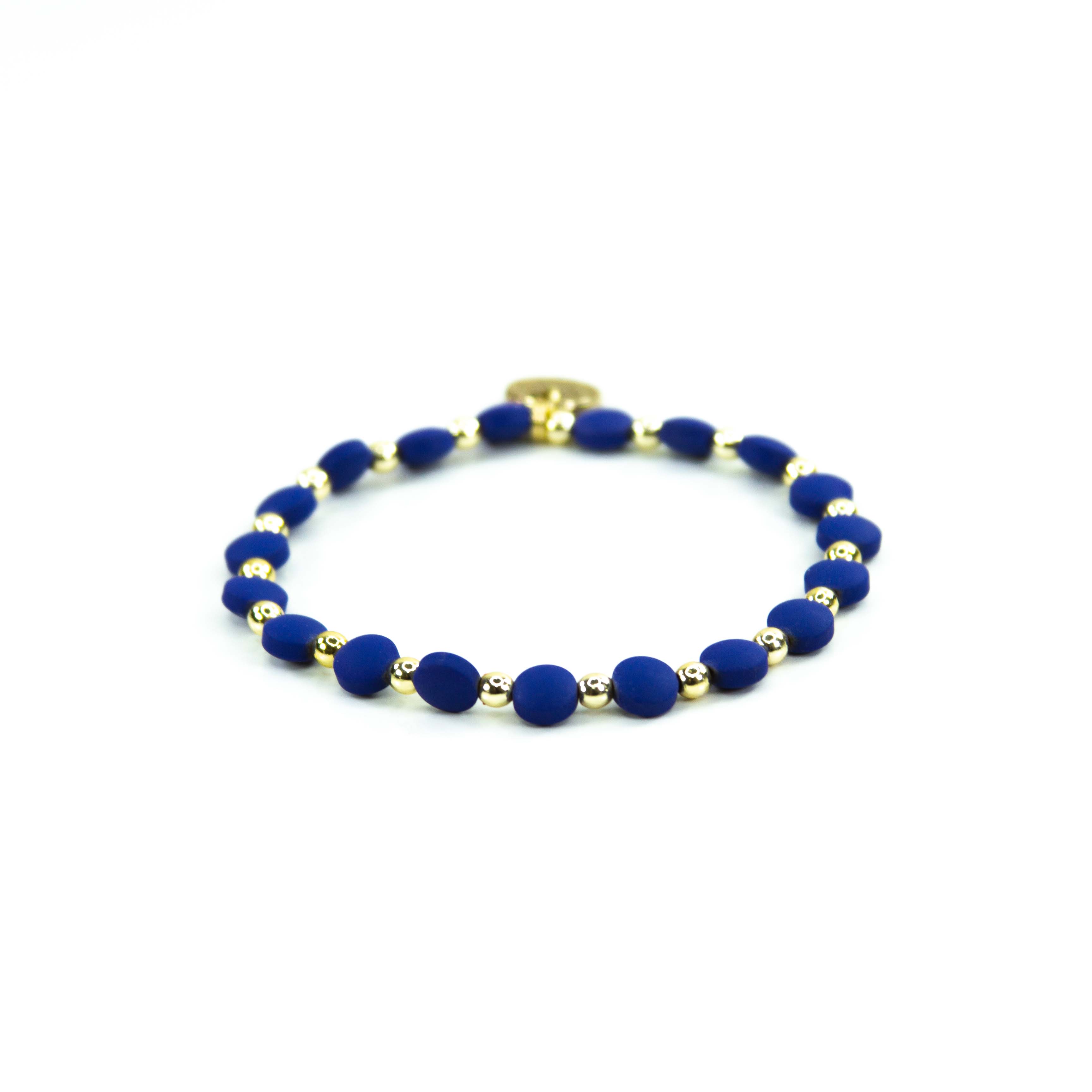 Savvy Bling - Vendita all'ingrosso Parure di gioielli - Braccialetti con Perline in Oro 18K Blu1
