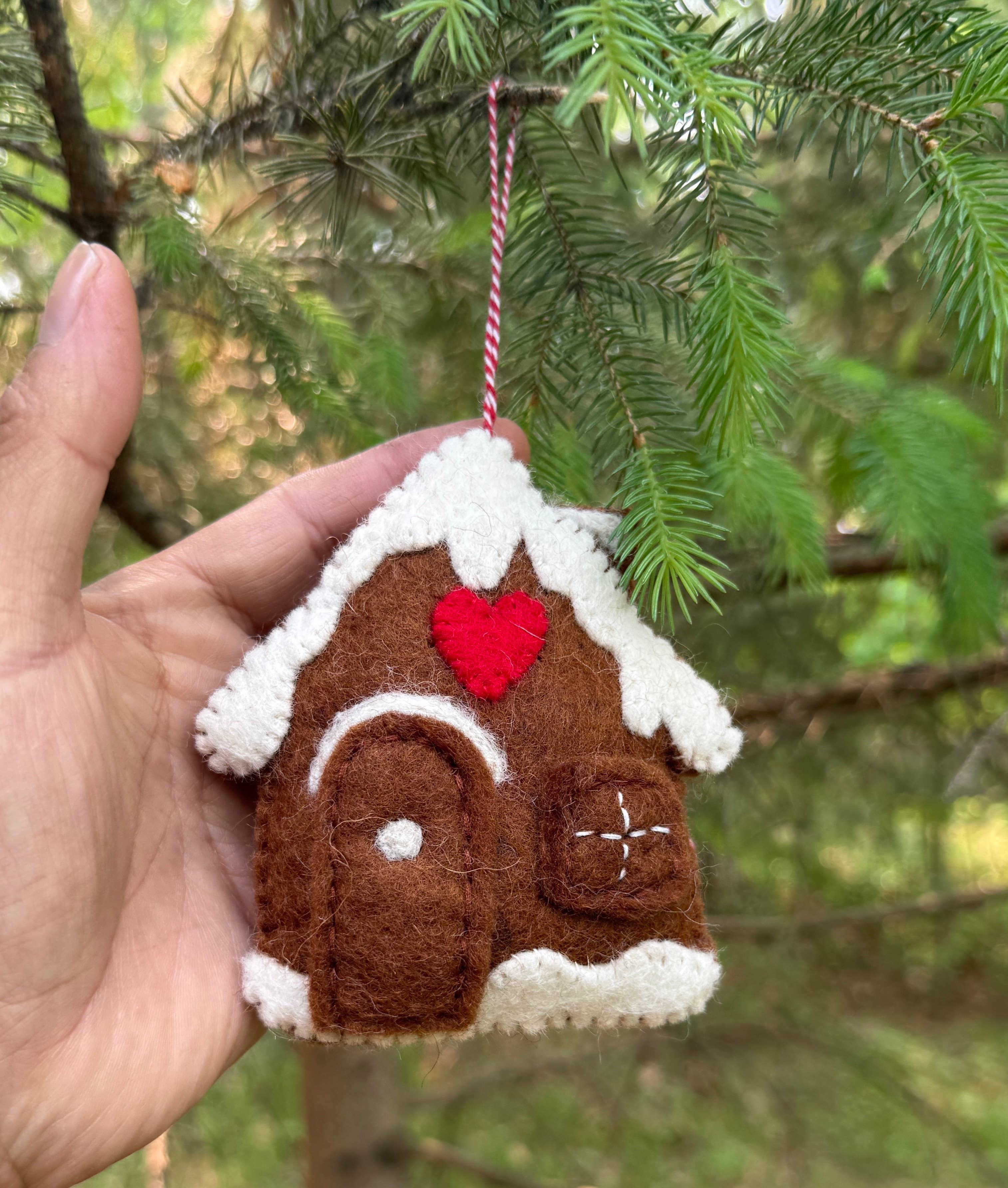 Lungta Imports - Wholesale Ornament -  Hand-Felted Farm Animals Christmas Ornaments – Fair Trade 3