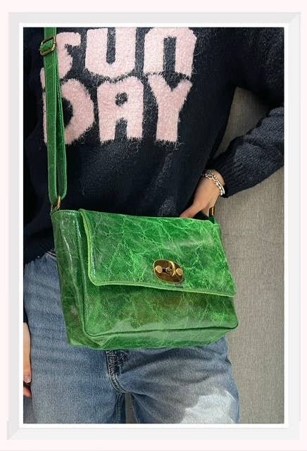 Z et Z - Wholesale Shoulder Bag - Women's - Vintage-effect leather shoulder bag0