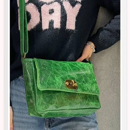 Z et Z - Wholesale Shoulder Bag - Women's - Vintage-effect leather shoulder bag