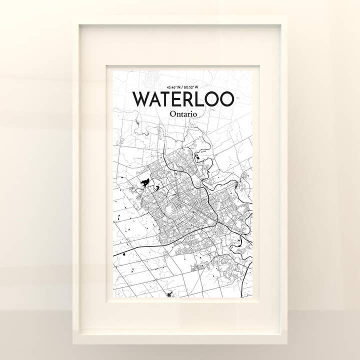 OurPoster.com - Wholesale Poster - Waterloo City Map Poster249