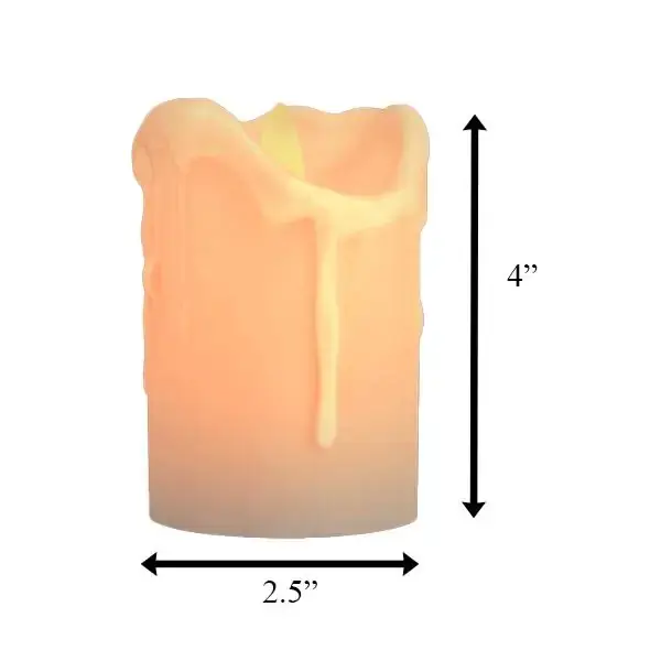 Blinkee.com, LLC - Wholesale Flameless Candle - LED Dripping Wax Moving Flame Flickering Pillar Candle1