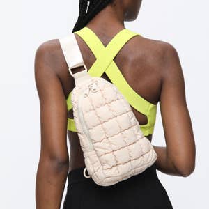 Mix No. 6 Nylon Quilted Sling Bag | Women's | Pink | Size One Size | Handbags | Backpack | Mini Bag
