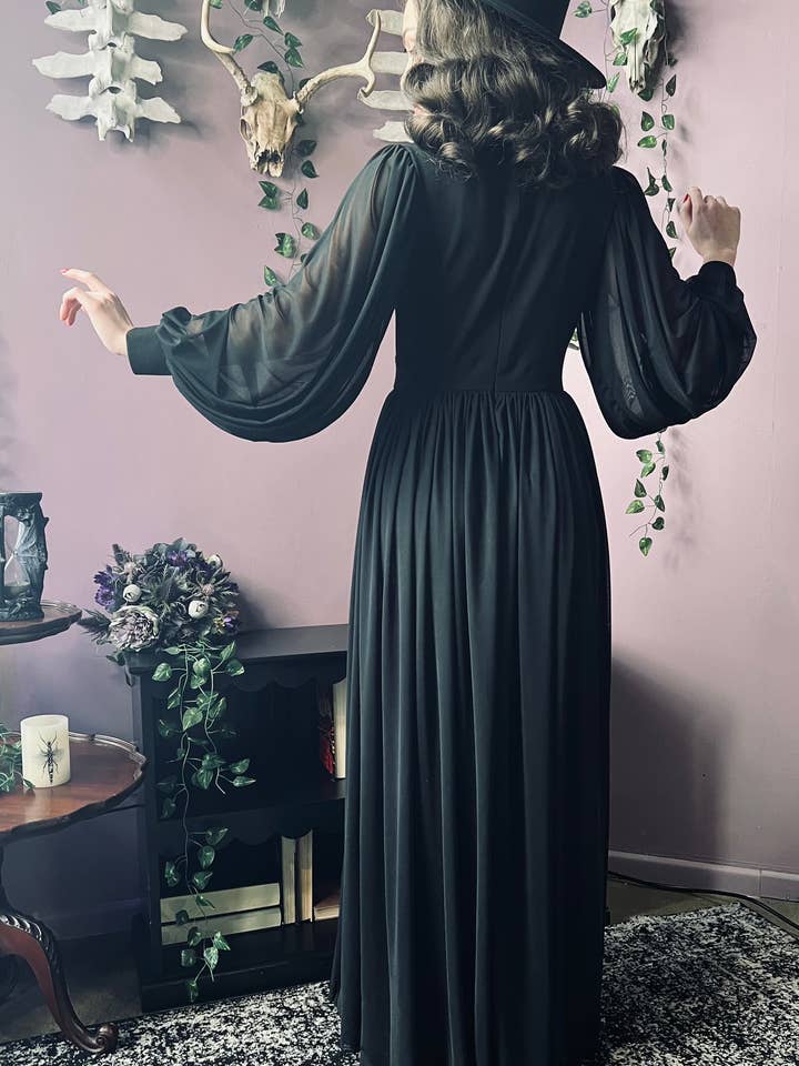 Witchwood Bags - Wholesale Dress - Women's - Minerva - Dramatic Mesh Maxi Dress with Built In Shorts RTS12