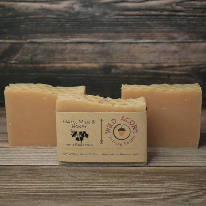 Wild Acorn Artisan Soaps LLC - Wholesale Bar Soap - Oats, Milk & Honey Soap with Goat Milk2