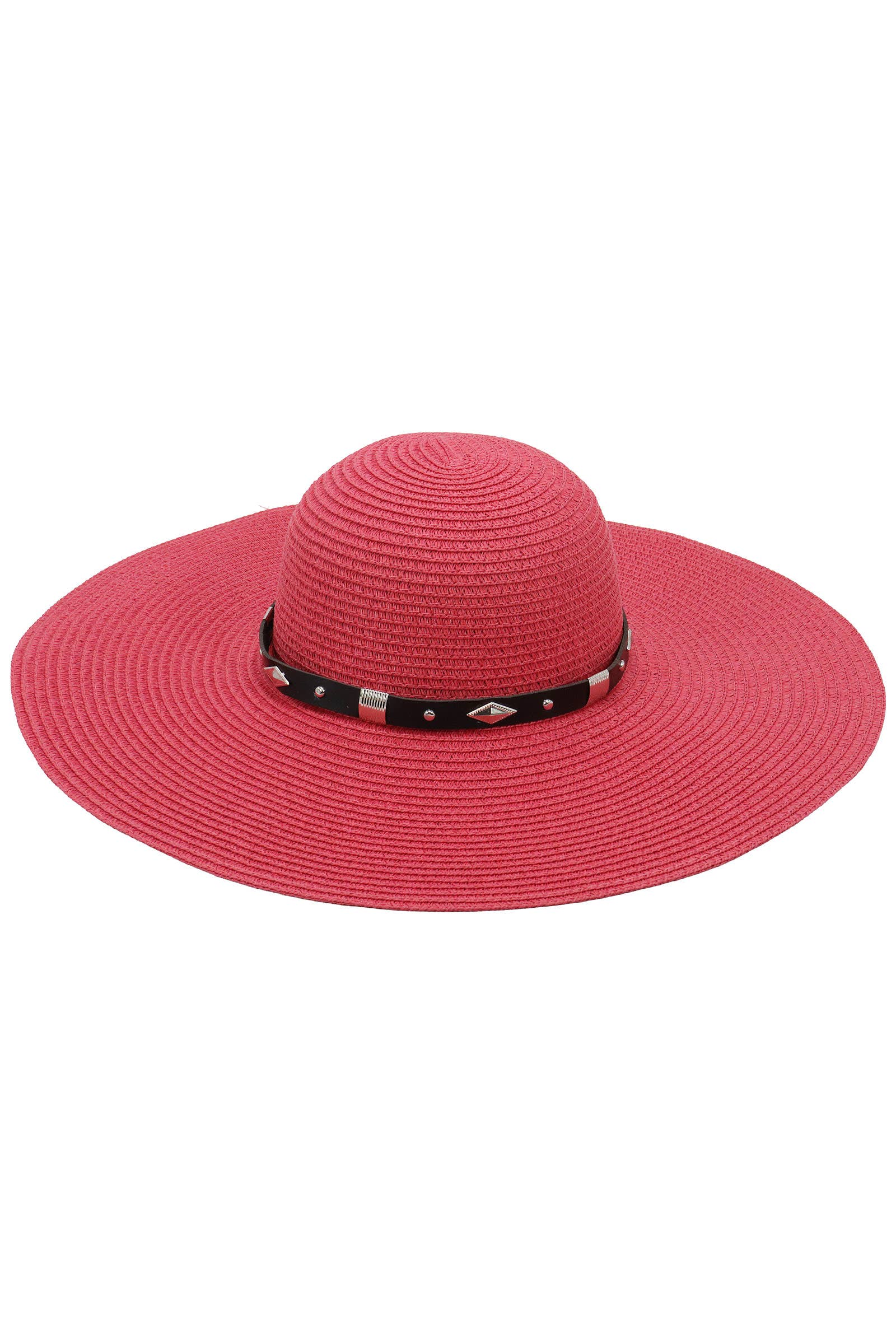 Cap Zone – wholesale Stråhatt – Dam – Diamant Concho Bälte Floppy Stråsolhatt3