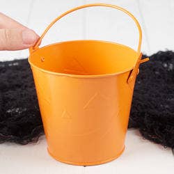 Factory Direct Craft - Wholesale Bucket/Pail - 4" Halloween Jack-O-Lantern Metal Bucket - Select Color