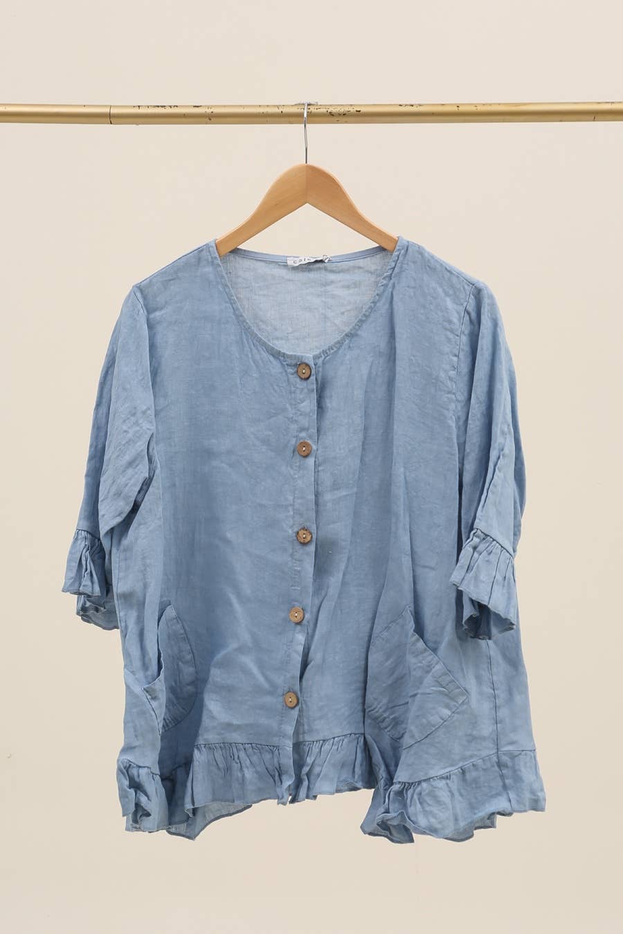 la maison des fibres naturelles - Wholesale Varsity/Baseball Jacket - Women's - Buttoned jacket 100% linen 163421