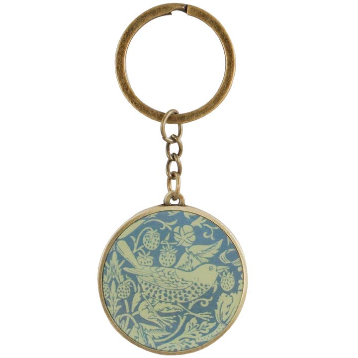 Keyring Metal - ACS William Morris (Sage) for wholesale by Half Moon Bay