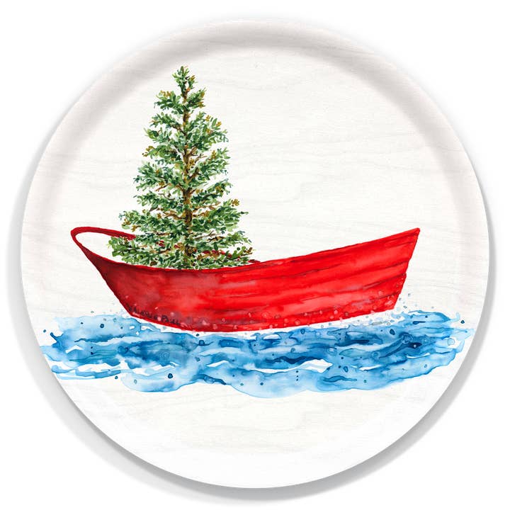 Adrift Holiday Serving Trays by Valerie Paul for wholesale by Trays4Us