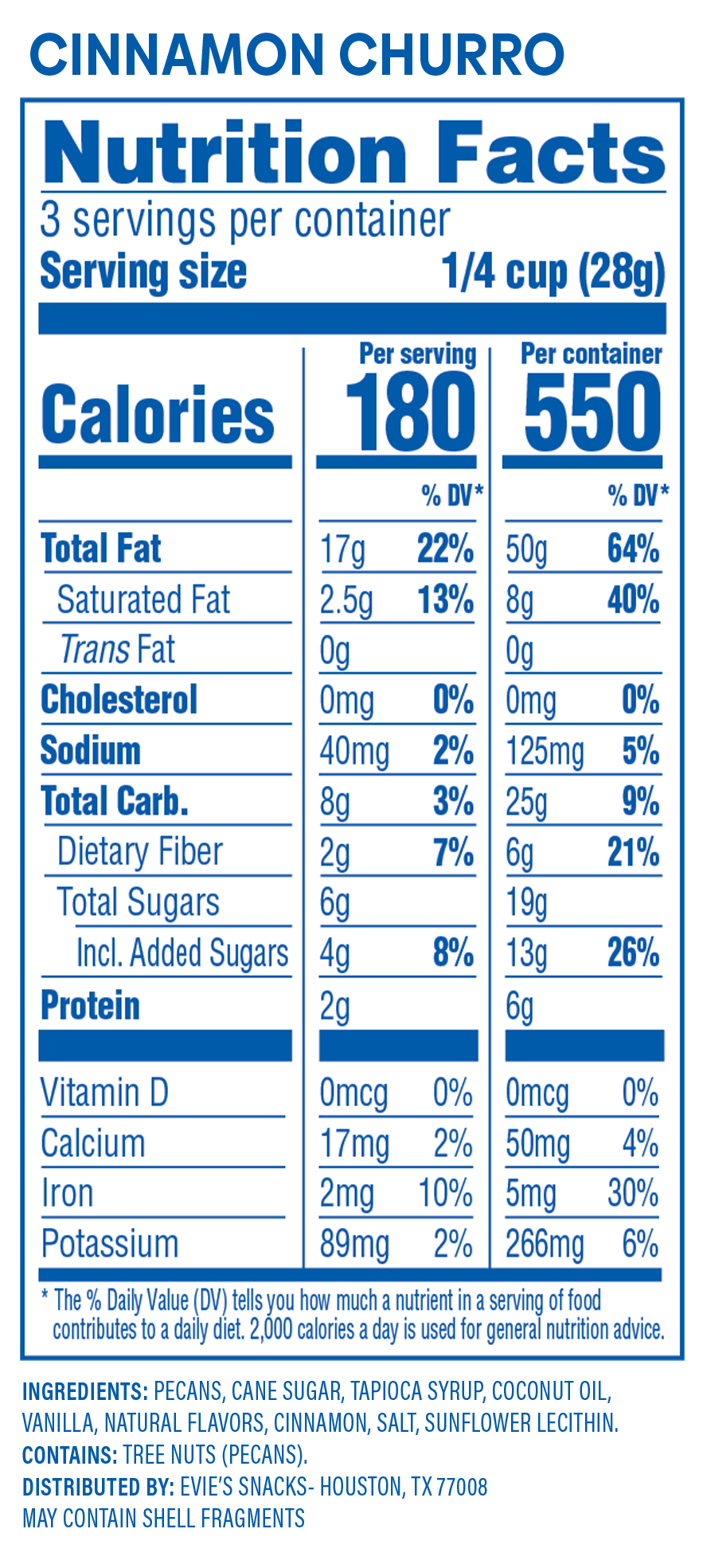 Evie's Snacks - Wholesale Nuts - Cinnamon Churro Candied Pecans – Gourmet Valentine's Snack4