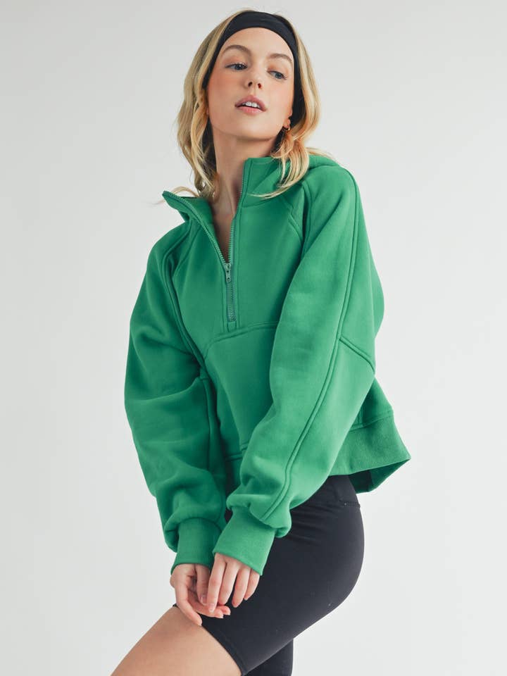 AEMI + CO - Wholesale Hoodie – Women's - 946CK Drea Half-Zip Hoodie 221