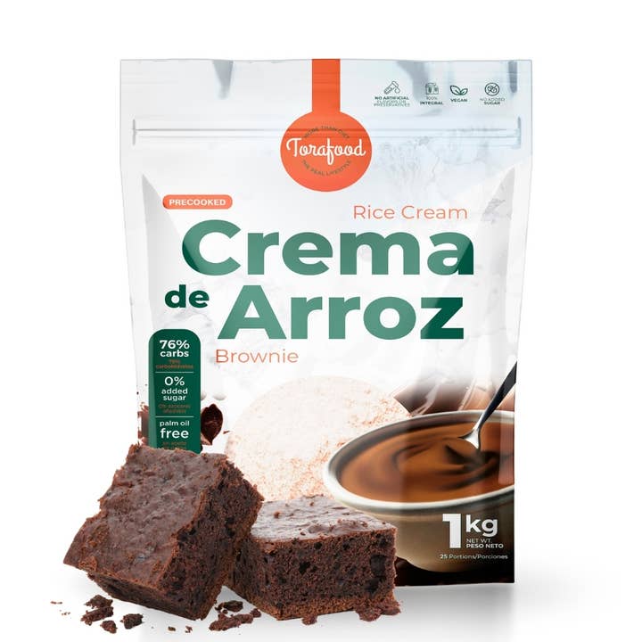 CREMA DE ARROZ 1KG SABOR BROWNIE - TORAFOOD para venta al por mayor de Torafood