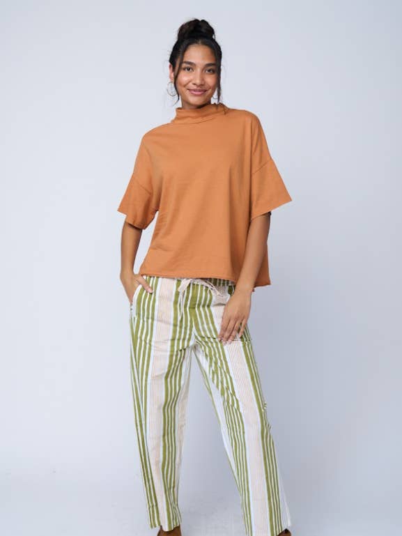 Mare Mock Neck Top - Marigold for wholesale by and for Good
