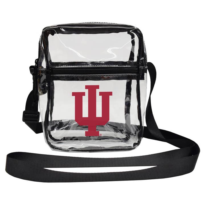 Little Earth Productions - Wholesale Crossbody Bag - Women's - NCAA Indiana Hoosiers Clear Sideline Purse