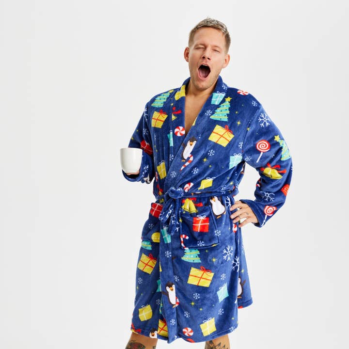 Badjas – Marineblauw voor wholesale door Happy Seasons