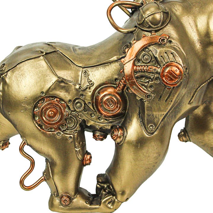 Zeckos - Wholesale Sculpture - Resin Bronze Finish Steampunk Gorilla Sculpture Statue Art