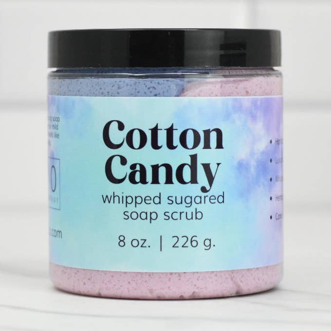 Cotton Candy Sugared Whipped Soap Scrub for wholesale by 570 Soap Company