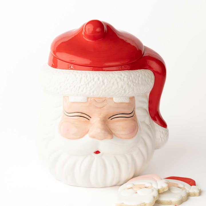 Red Santa Cookie Jar for wholesale by 8 Oak Lane