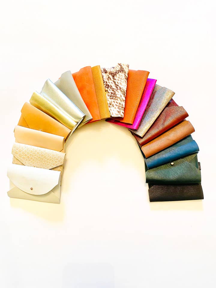 Mini Leather Envelope Wallet for wholesale by Maple + Love