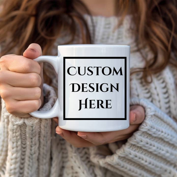 Aangepaste Mok | Gepersonaliseerde Koffiemok | Voeg Je Eigen Ontwerp Toe voor wholesale door Hansjay creations