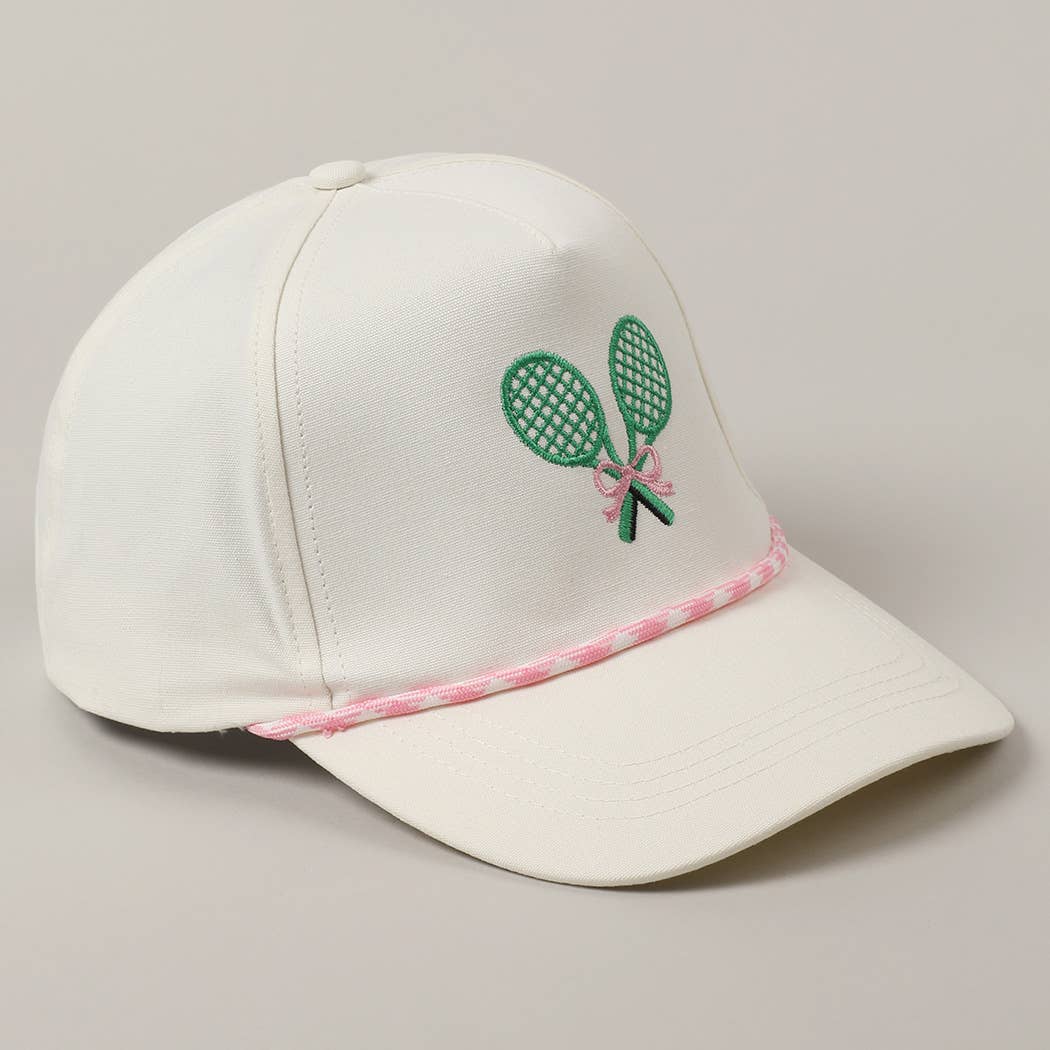 Fashion City – wholesale Truckerkeps – Unisex – Keps med broderade tennisracketar och band8