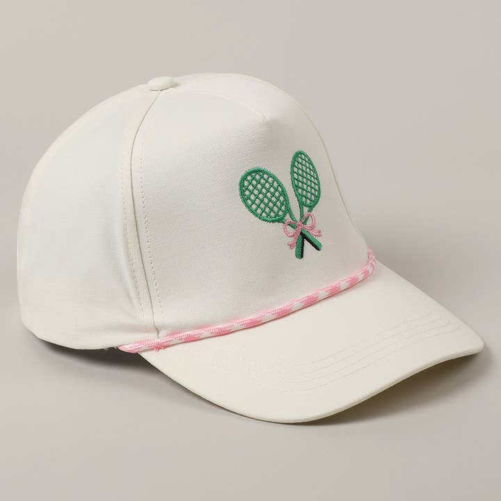 Fashion City – wholesale Truckerkeps – Unisex – Keps med broderade tennisracketar och band8