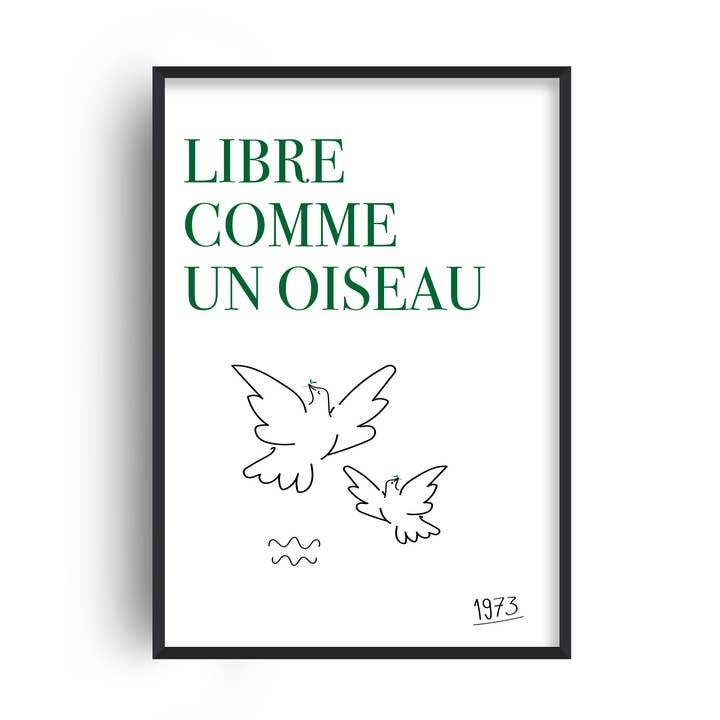Libre Comme Un Oiseau (gratis som en fågel) konsttryck för wholesale av Fanclub