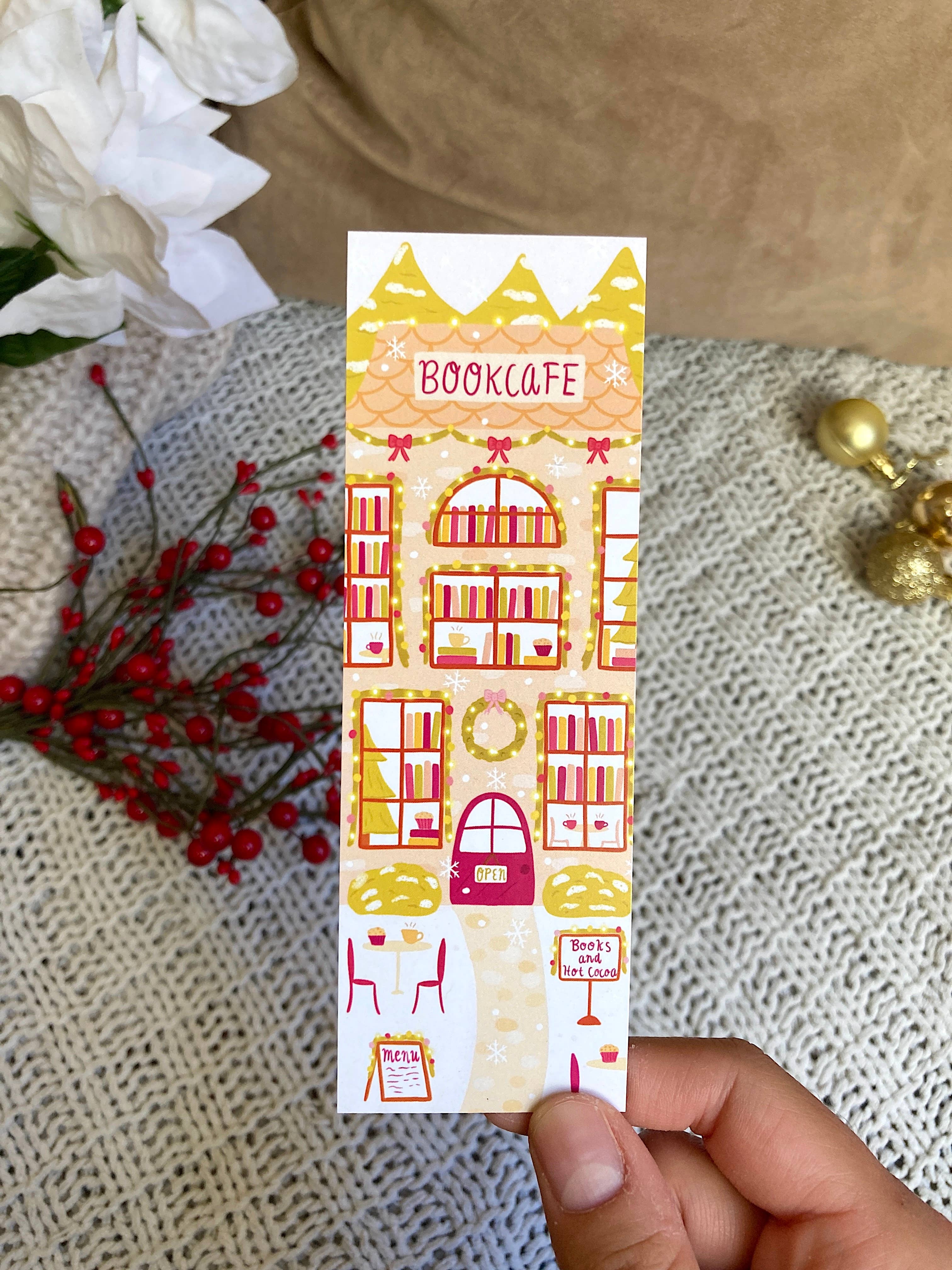 Tales and Pages Shop - Wholesale Bookmark - Christmas Bookcafe Bookmark3