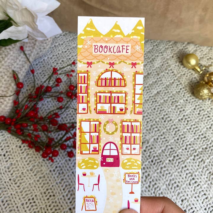 Tales and Pages Shop - Wholesale Bookmark - Christmas Bookcafe Bookmark3
