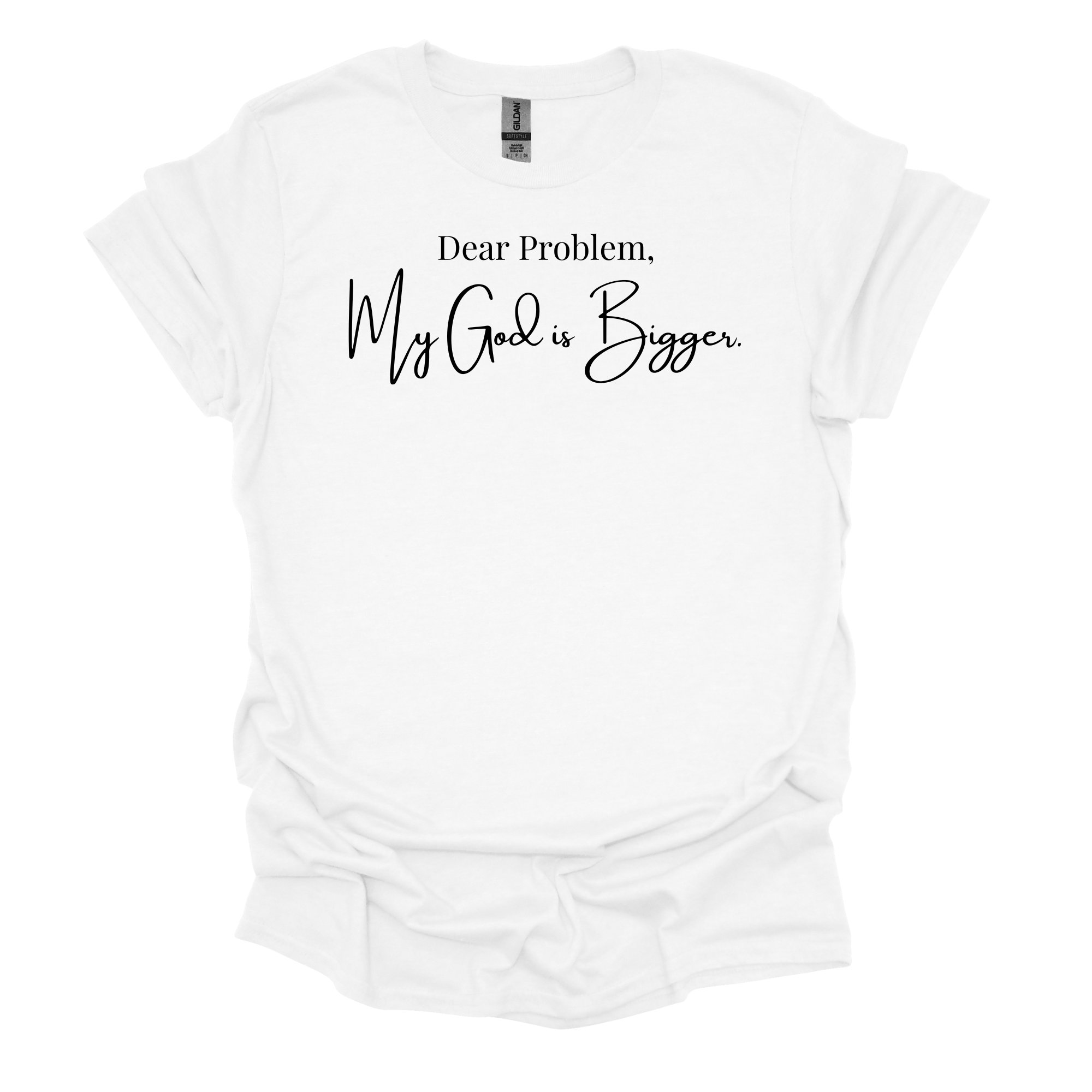 Love Ann Joy Apparel, LLC - Wholesale Screen Printed T-Shirt - Women's - My God is Bigger Christian T-Shirt0