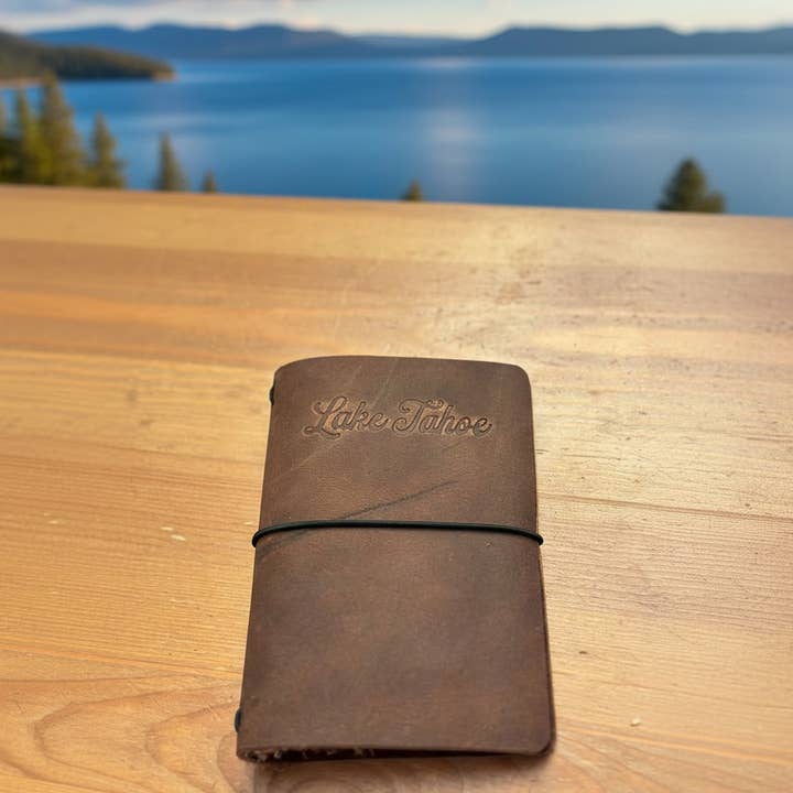 Refillable Leather Journal - Lake Tahoe for wholesale by Sophisticate Supply Co.