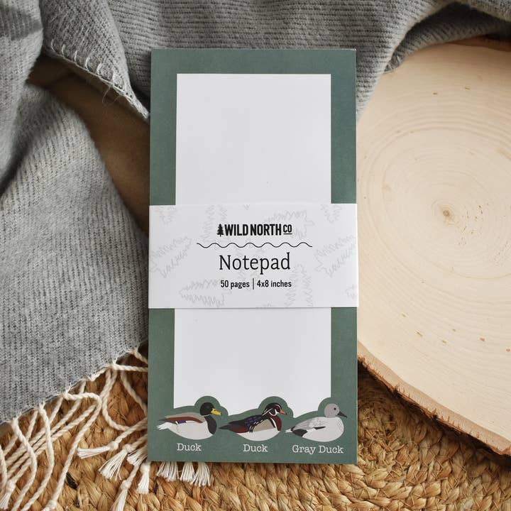 Gray Duck Notepad Wholesale for wholesale by Wild North Co
