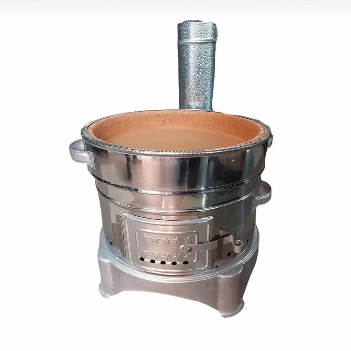 Hakan - Wholesale Outdoor Grill Tools - Portable Guvec Mangal Soba Clay Grill Barbecue Stove 15 in 7