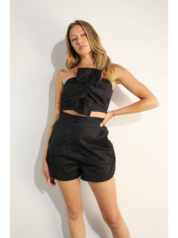 TOP BANDEAU RETORCIDO DE ALGODÓN para venta al por mayor de Mulla