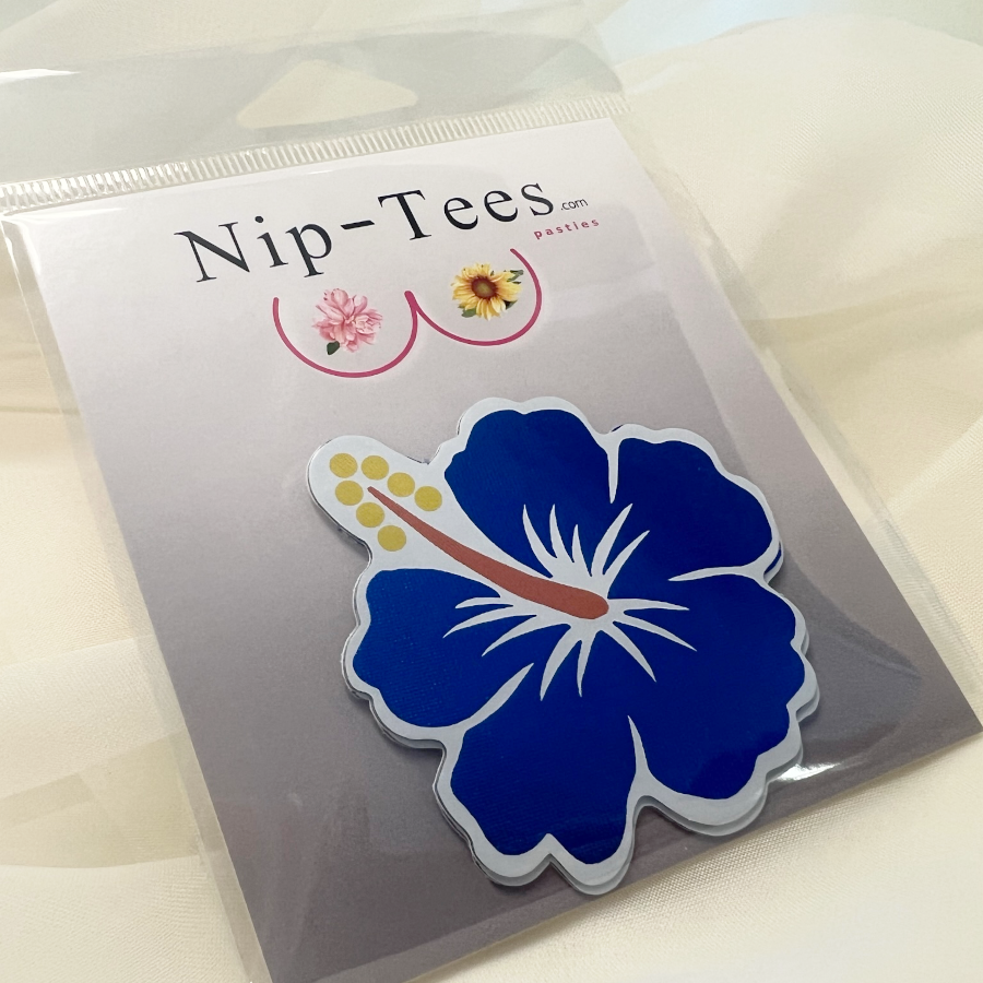Niptees - Wholesale Nipple Pasties - Women's - Colorful Hibiscus Flower Nipple Cover Pasties 8