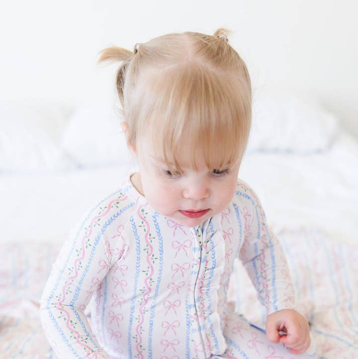 Charlie Lou Baby - Wholesale Jumpsuit - Baby - Bamboo Ruffle Rompee™ | Victorian Whimsy