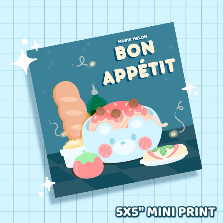 Bon Appetit Mini Print for wholesale by MOSHI MELON