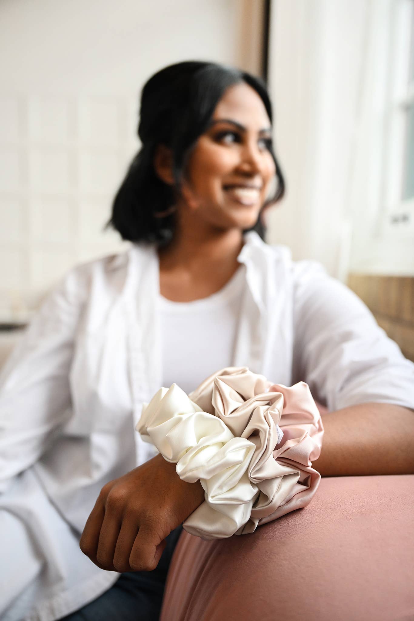 Flirty Pineapple - Wholesale Scrunchie - Women's - Satin Hair Scrunchies - Soft, Protective Hair Tie11