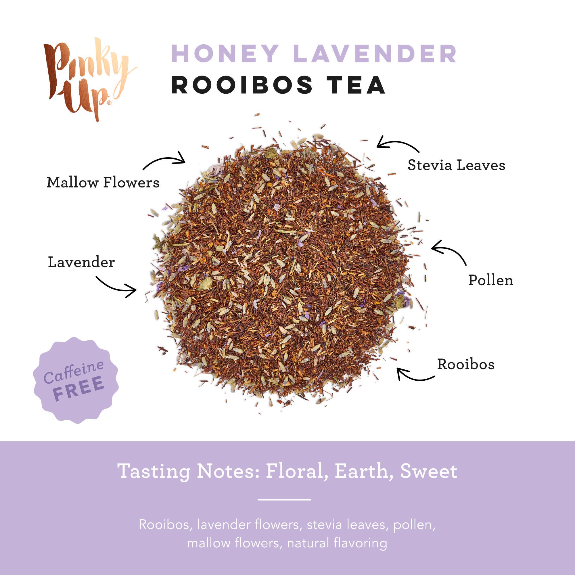 Pinky Up - Wholesale Tea Bags - Honey Lavender Rooibos Tea 15 Sachets4