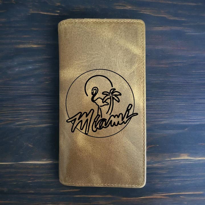 Miami Rodeo Cowboy Western Premium Buffalo Leather Wallet for wholesale by Texan Customs
