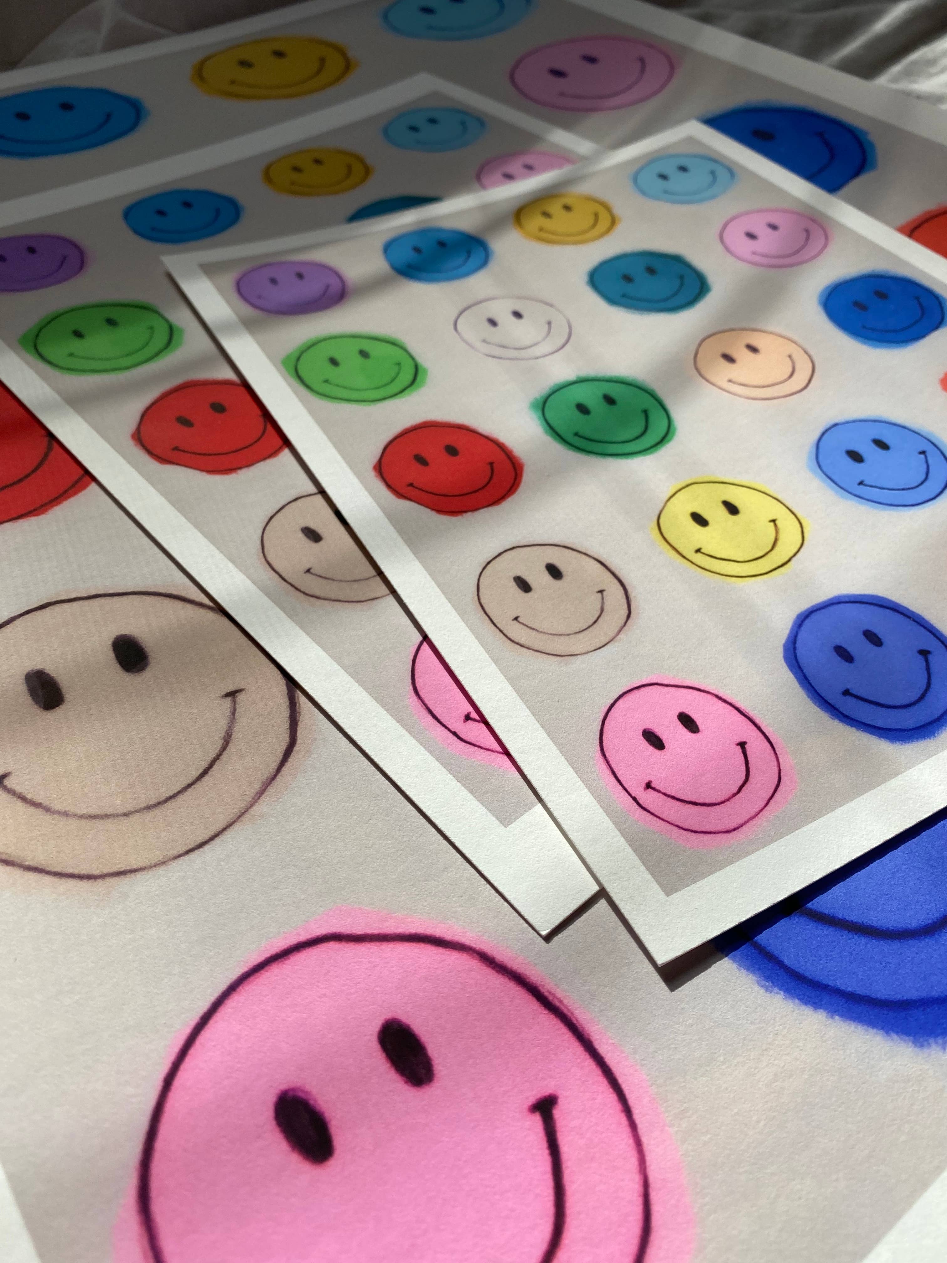 ALEX'S - Wholesale Art Print - Rainbow Smiley Face Print3