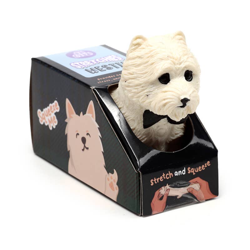 Puckator Ltd - Wholesale Stress Relief Ball/Dough - Stretchy West Highland Terrier Dog Toy1