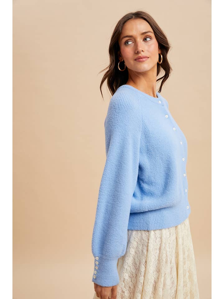 In Loom - Wholesale Cardigan - Dames - GEBREIDE VEST MET VAGE RIBBELSTRUCTUUR6